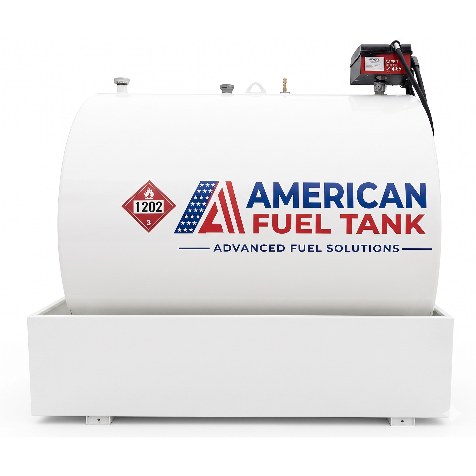 AMERICAN FUEL TANK 1000 DIESEL DIKE - Skid horizontal diesel tank